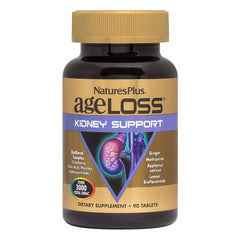 NaturesPlus AgeLoss kidney support bottle front with tablets for kidney wellness