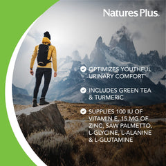 NaturesPlus AgeLoss Prostate Support label design showing gluten-free and natural ingredients