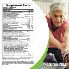 NaturesPlus AgeLoss REJUVABOLIC label close-up highlights benefits.