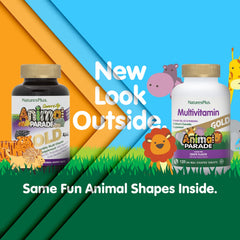 Nature'sPlus Animal Parade Gold animal-shaped chews promote easy daily health support