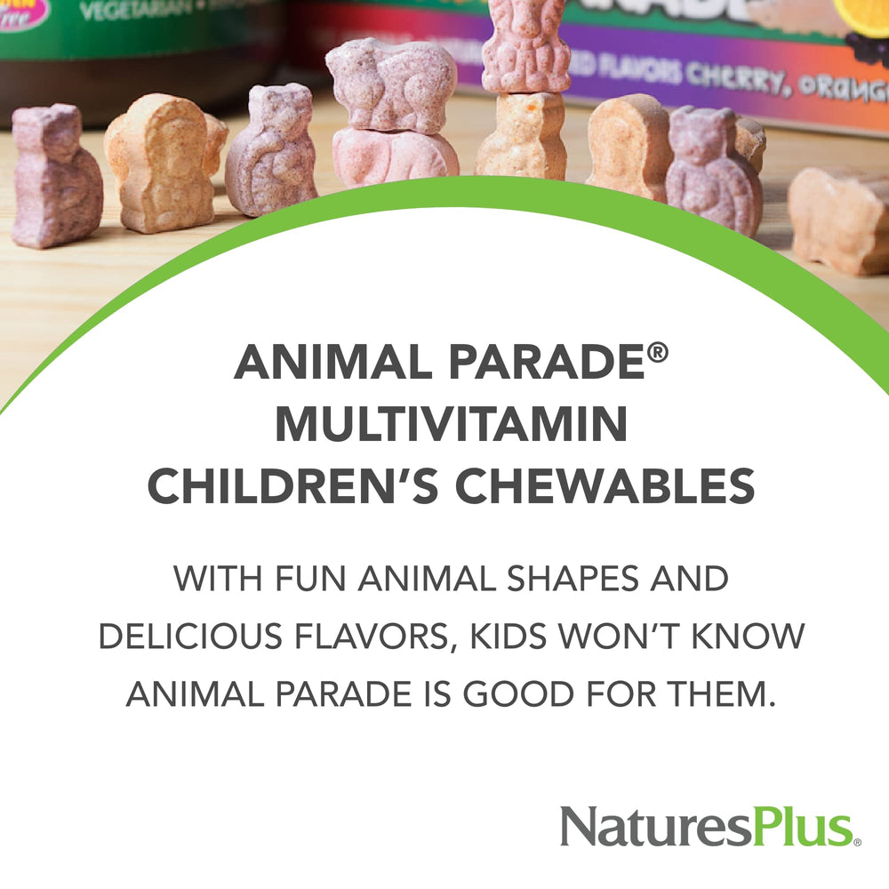 NaturesPlus Animal Parade kid-friendly shapes promote enjoyable routine at snack time