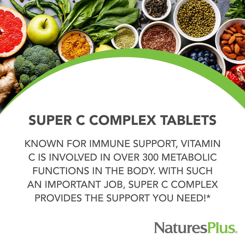 NaturesPlus bioflavonoids 500mg co-factors support absorption.