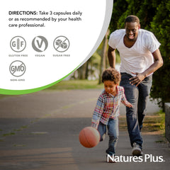 NaturesPlus KalmAssure bottle dispensing capsules for convenient use