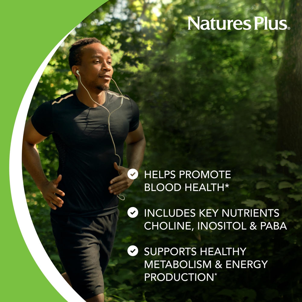 NaturesPlus Mega B-150 gluten-free seal on bottle