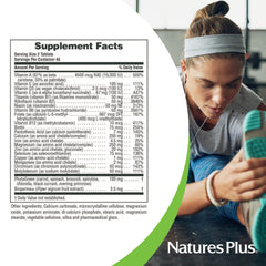 NaturesPlus Source of Life Power Teen gluten-free badge on packaging supports dietary choices.