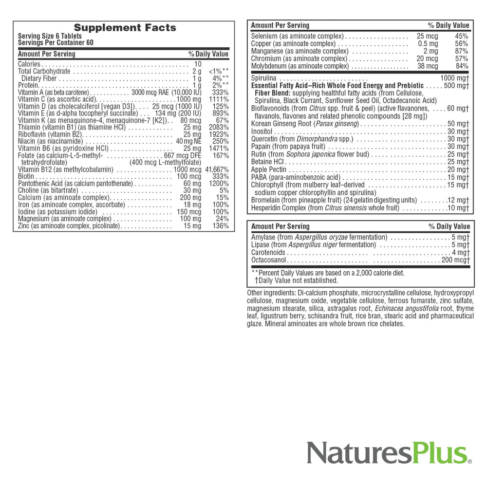 NaturesPlus Source of Life D3 bone support image highlights immune-friendly nutrients.