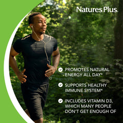 NaturesPlus Source of Life ingredients panel reveals whole-food concentrates.