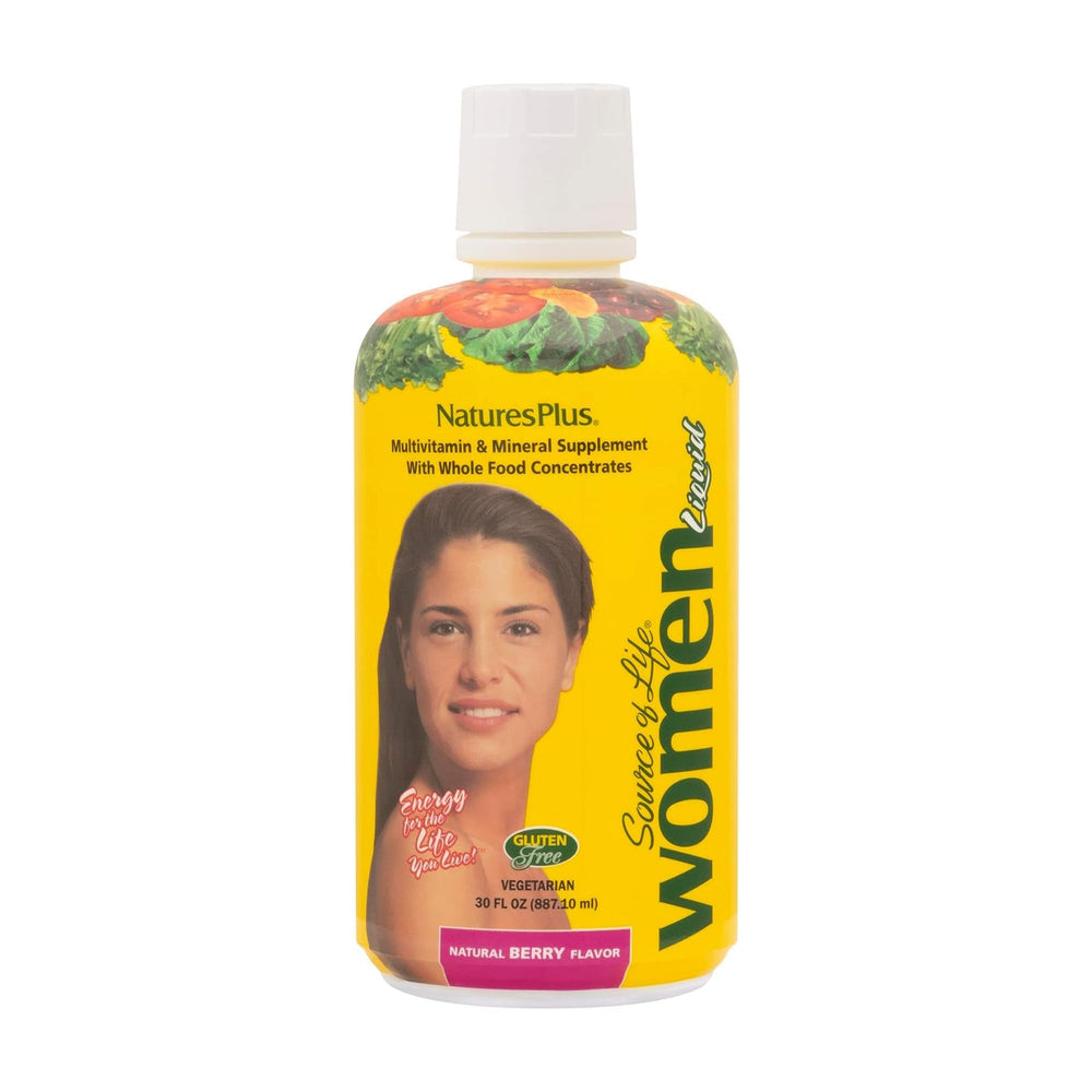 NaturesPlus Source of Life Women liquid bottle for daily energy support