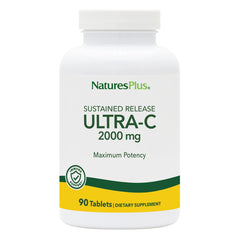NaturesPlus Ultra-C bottle front view with 2000 mg vitamin C for immune support