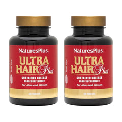 NaturesPlus Ultra Hair Plus bottle with tablets for daily hair support