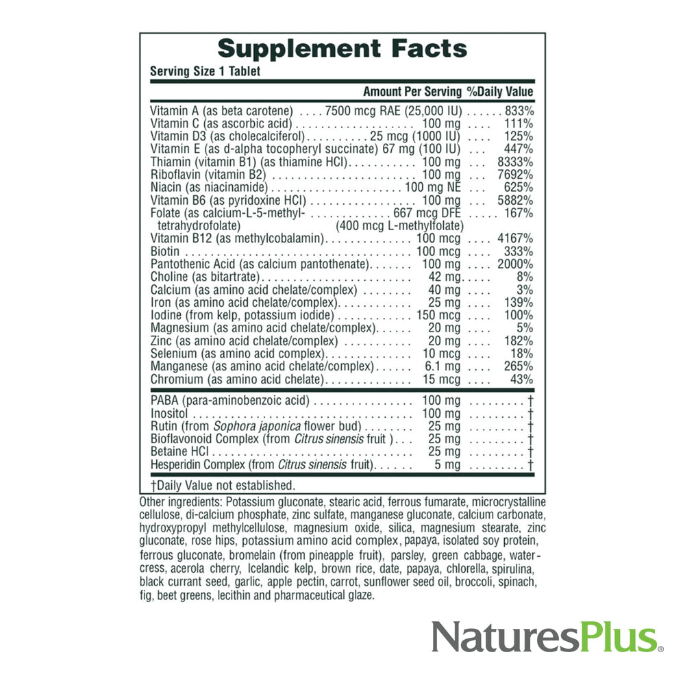 Nature'sPlus Ultra II Daily bottle on white background for easy daily use.