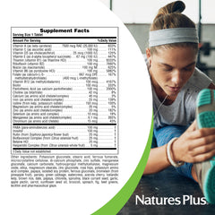NaturesPlus Ultra II Daily sustained-release badge on label communicates steady nutrient release