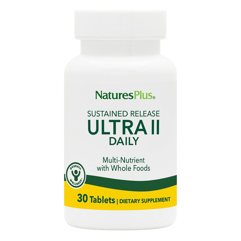 NaturesPlus Ultra II Daily tablets close-up for daily energy support.