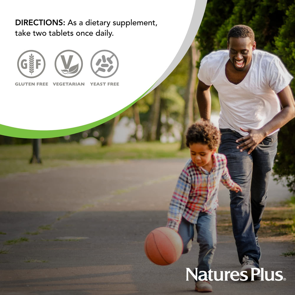 NaturesPlus Ultra-Mins bottle on a kitchen counter ready for daily use.