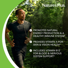 NaturesPlus Ultra One Daily Iron-Free capsules with vitamin D3 illustration supporting immune health