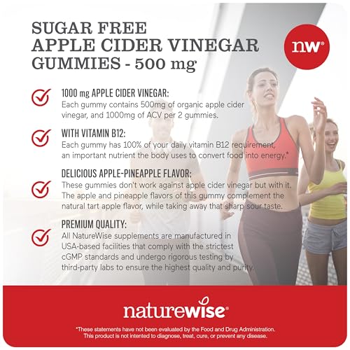 NatureWise gummies bottle pouring depicts quick daily dosage during busy mornings