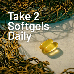 360 softgels count on NatureWise omega-3 bottle indicating six-month supply.