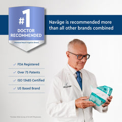 Navage batteries included to power every rinse