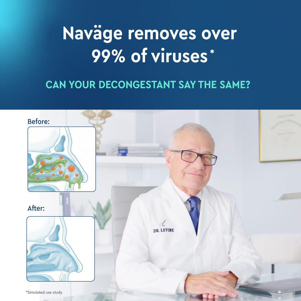 Navage dual nose docks for stable, hands-free rinsing