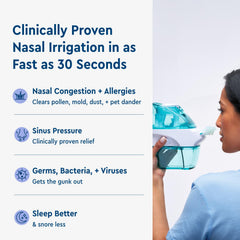 Navage soft nasal pillows for a comfortable seal