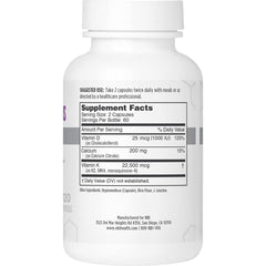 NBI Osteo-K Mini capsules close-up highlighting calcium citrate and vitamin D