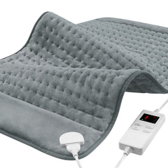 NBKLS 12x24 heating pad front view delivers plush comfort and targeted warmth.