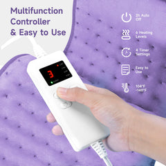 NBKLS heating pad 20x24 on-bed usage for convenient relief.