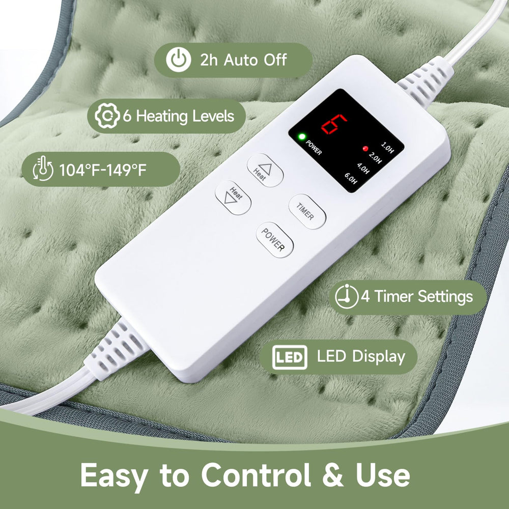 NBKLS moist and dry heat option enhances circulation and relief.