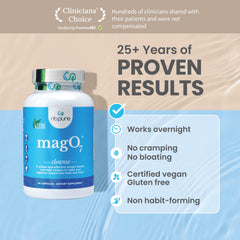 nbpure MagO7 ozonated magnesium oxide emphasizes oxygen-based cleansing in the digestive tract.