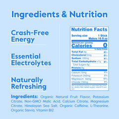 Nectar Energy Booster label highlights sugar-free and zero calories for mindful energy