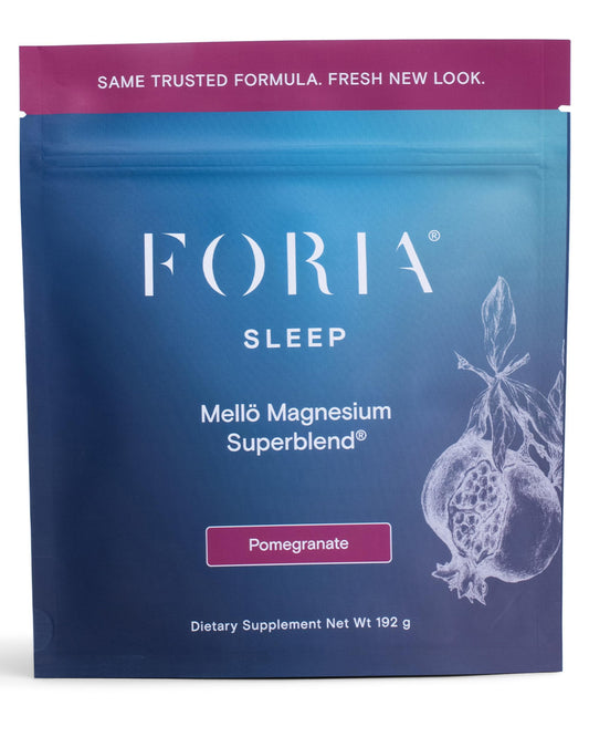 Ned mellö magnesium powder bottle for a convenient nightly ritual.