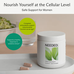 Needed antioxidants capsules closeup for daily oxidative stress support.