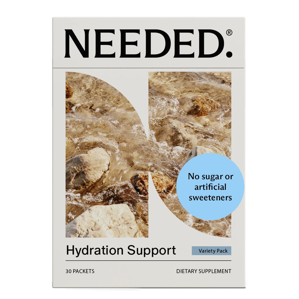 Needed hydration packet with fruit flavor for daily electrolyte support during activity.