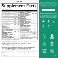 Needed men's multivitamin capsules close-up showing capsules.