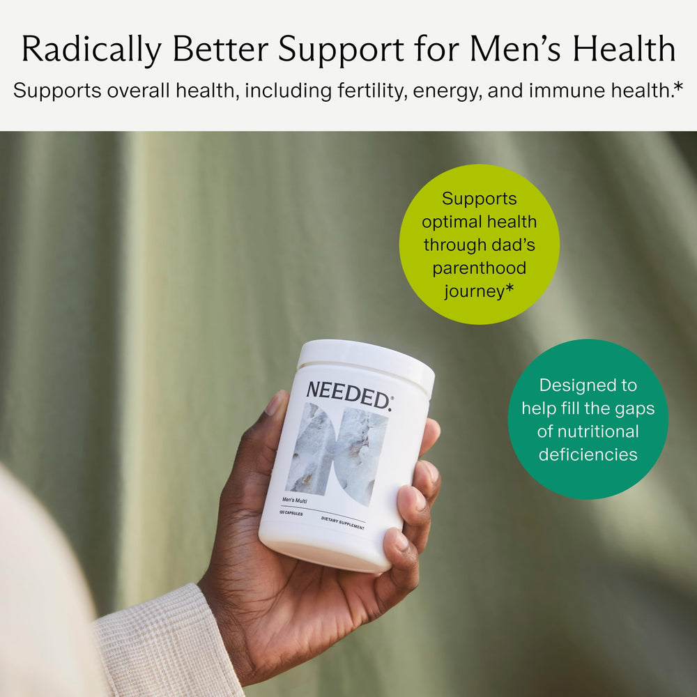 Needed multivitamin dosing reminder concept with four capsules.