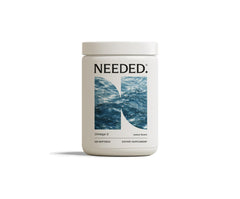Needed Prenatal Omega-3 bottle-front view highlights high-potency DHA and EPA support.