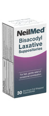 NeilMed Bisacodyl suppositories with hygienic packaging offer quick, gentle relief.