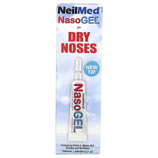 NeilMed Nasogel dry noses bottle demonstrating moisturizing gel