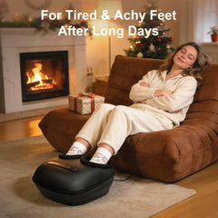 Nekteck foot massager deep kneading rollers close-up delivering spa-like relief.