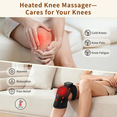 Nekteck knee massager heat and vibration modes tailor relief around the joint.