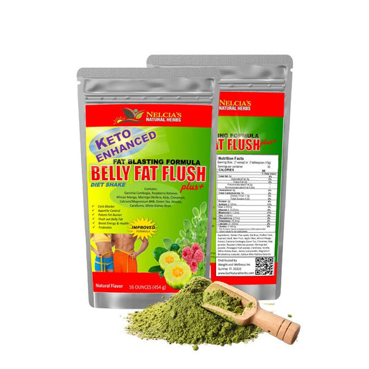Nelcia's Natural Herbs Belly Fat Burner bottle pour enables easy daily dosing for on-the-go routines.