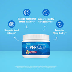 Blue coconut powder from Nello Supercalm for refreshing mood balance