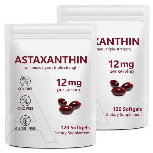 NenMaoKeNu astaxanthin 12mg bottle for daily antioxidant support