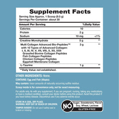 NeoCell collagen types infographic shows diverse sources from grass-fed and fish.