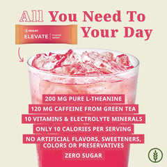 NeoLife Elevate caffeine from green tea for steady energy support