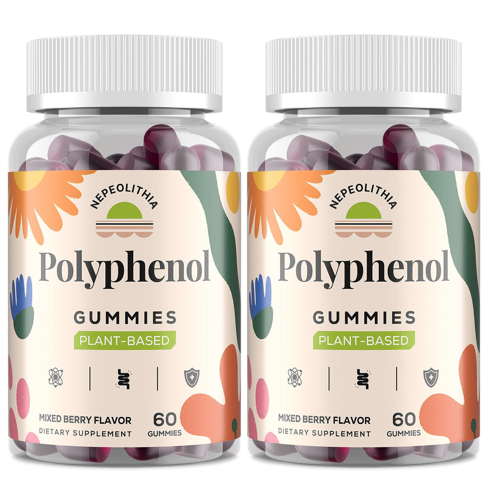 Nepeolithia Polyphenol Gummies bottle front for daily wellness
