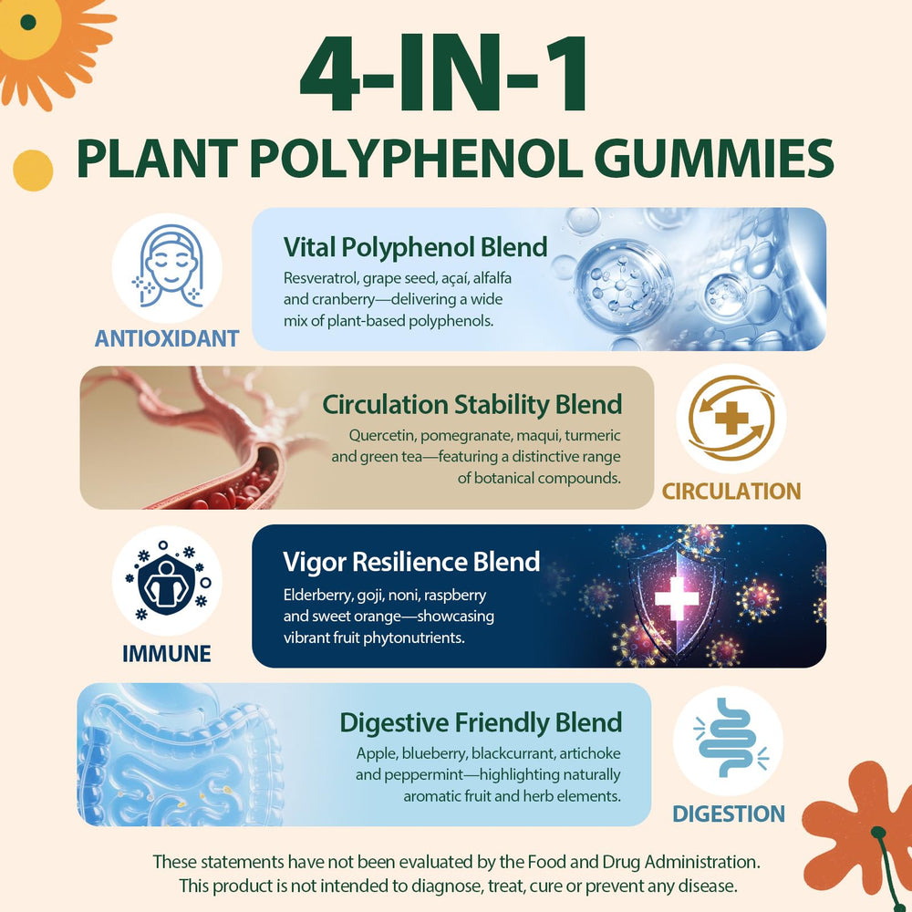 Nepeolithia Polyphenol Gummies gummies close-up with berry texture