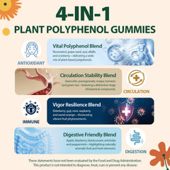 Nepeolithia Polyphenol Gummies gummies close-up with berry texture