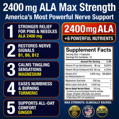 Nerve Guard bottle with label displaying the complete nutrient stack