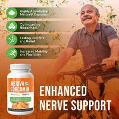 NERVE RENEW bottle features Bioperine black pepper extract to aid absorption